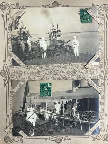 [Tonkin]. [Military]. ALBUM of postcards...