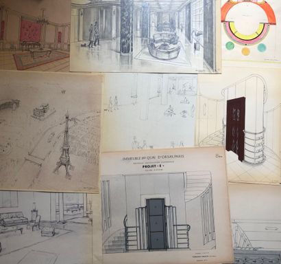 Edmond SOUSSA (1898-1989) décorateur et d'après...