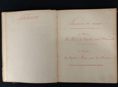 [Manuscrit]. [Voyages]. SOUVENIRS DE VOYAGE....