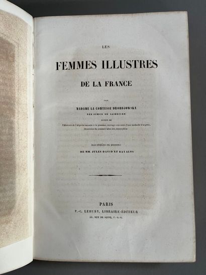 [Manette]. [19th century]. Lot of books including:
-GÖLNITZL...