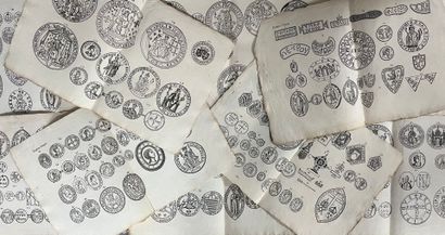 [Médaille]. [Gravure]. Douze planches représentant...