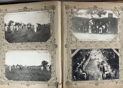 [Tonkin]. [Military]. ALBUM of postcards...
