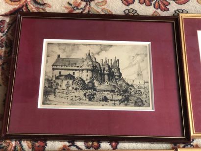 LOT de différentes gravures signées et titrées...