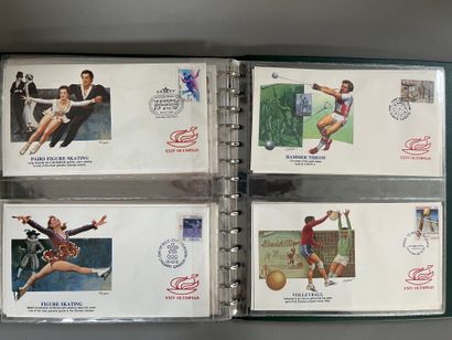 [Philately]. [First day]. 4 ALBUMS of world...