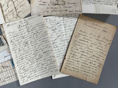 LOT of 35 classical letters stamped and precursor.
Document...