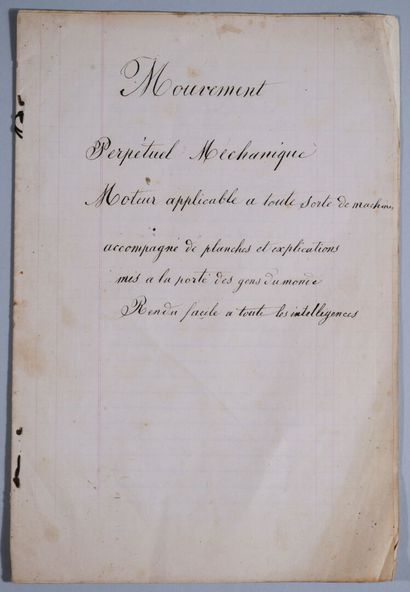 [Manuscrit]. [Sciences & techniques]. MOUVEMENT...