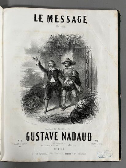 [Musique]. [Partitions]. [Chanson].
Gustave...