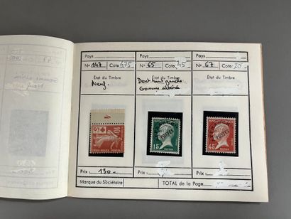 [Philately]. [Paris]. CARNET 12 pages of...