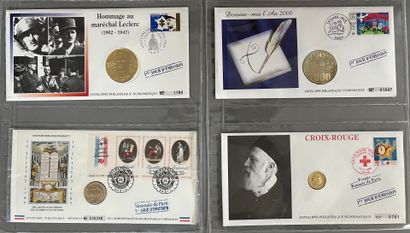 [Premier jour]. [Monnaie]. LOT de 3 albums...