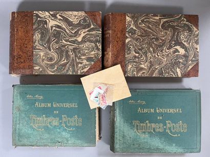 [Philately]. 4 ALBUMS of Maury world collection...