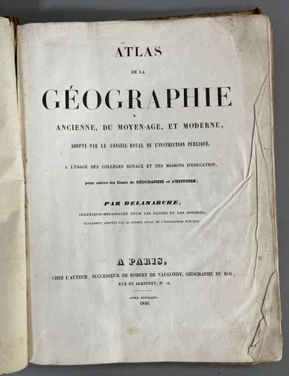 ATLAS de la géographie ancienne, du moyen-âge,...