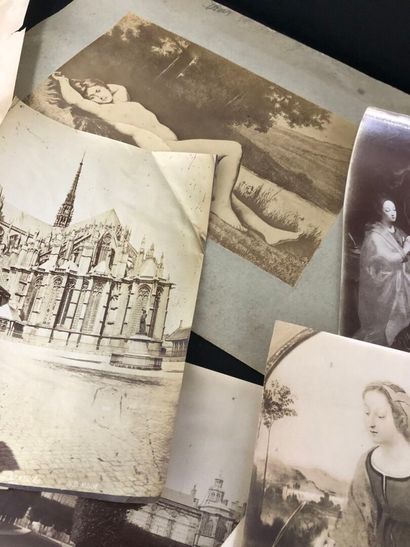 LOT of various 19th-century photographs on...