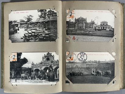 [Indochina]. [World]. ALBUM of postcards...
