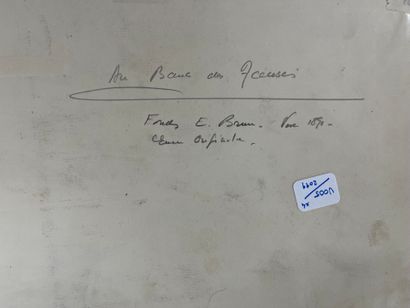 [Justice]. Quatre encres - XIXe siècle. 
École...