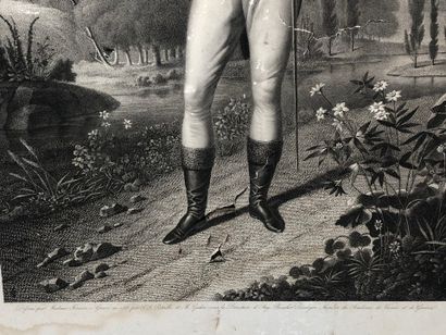 D'après un dessin de Madame KINSON :
Napoléon.
Gravé...
