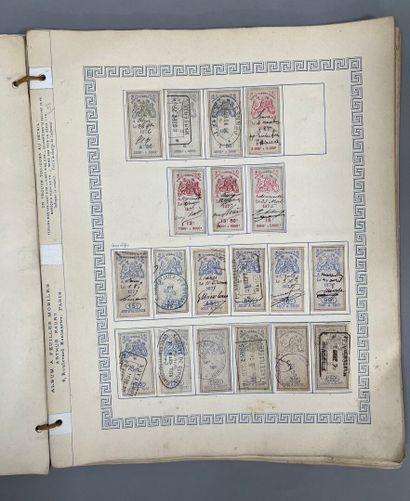 [Philately]. SET of used French revenue stamps....