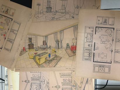 Edmond SOUSSA (1898-1989) décorateur et d'après...