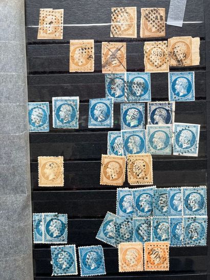 [Philately]. 2 CLASTERS of used and mint...