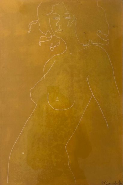 Alain BONNEFOIT (né en 1937)
Nu sur fond...