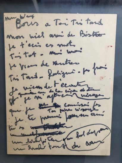 [Cinéma]. BRASSEUR (Pierre). Deux feuillets...