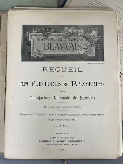 [PLANCHES D'ART DECORATIF].
LOT de quatre...