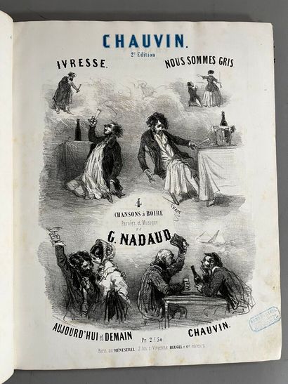 [Musique]. [Partitions]. [Chanson].
Gustave...