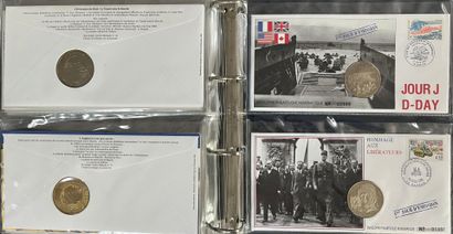 [Premier jour]. [Monnaie]. LOT de 3 albums...