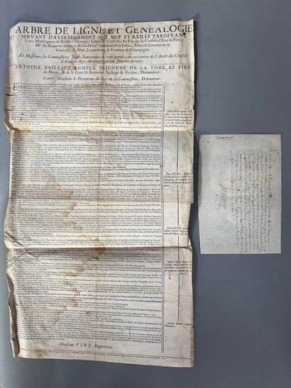 [Manuscrit]. [Metz]. [Généalogie].
P.S. «...