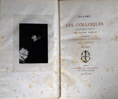 ÉRASME. Les colloques. Nouvellement traduits...