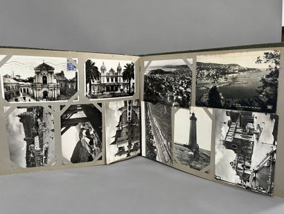 LOT of 5 ALBUMS of postcards and photos.
Also...