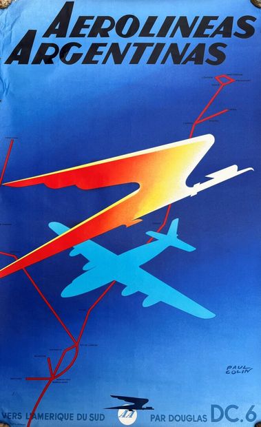 [Voyage]. D'après Paul COLIN (1892-1985)
Aerolineas...