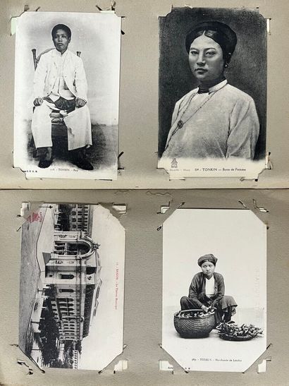 [Indochina]. [World]. ALBUM of postcards...