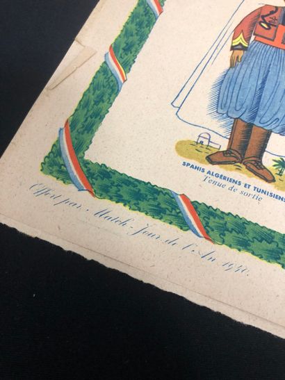 [Militaria]. LOT of two posters:
- 