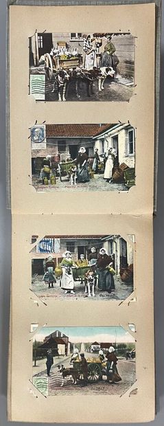 [Belgium]. ALBUM colored postcards, Belgium....