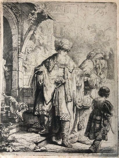 D'après REMBRANDT VAN RIJN (1606-1669)
Agar...