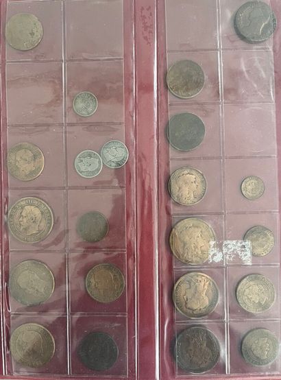 [Monnaie]. [France]. ALBUM de monnaies France.
Plusieurs...