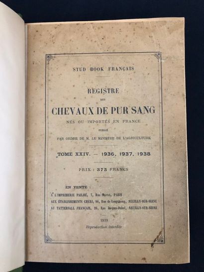 [Chevaux]. SAINT-ALBIN (A. de). Les courses...