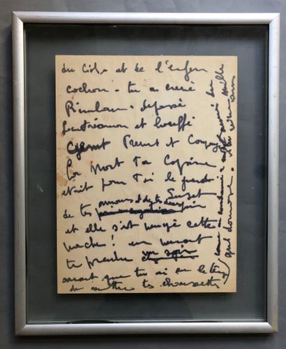 [Cinéma]. BRASSEUR (Pierre). Deux feuillets...
