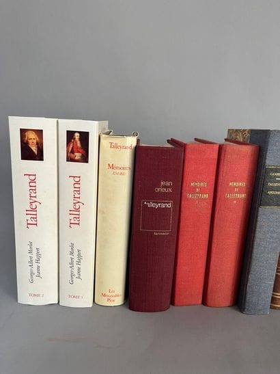 [Manette]. [Talleyrand]. Lot of books including:
Approximately...