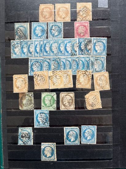 [Philately]. 2 CLASTERS of used and mint...