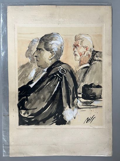 [Justice].
Claude BILS (1884-1968)
Portraits...