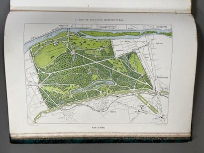 ALPHAND & DAVIOUD. Le bois de Boulogne architectural,...