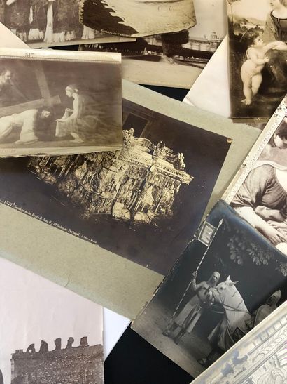 LOT of various 19th-century photographs on...