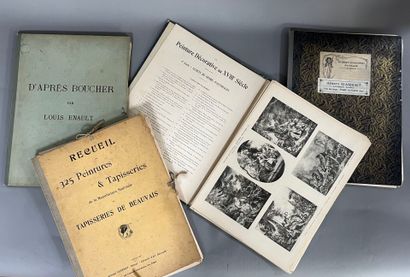 [PLANCHES D'ART DECORATIF].
LOT de quatre...