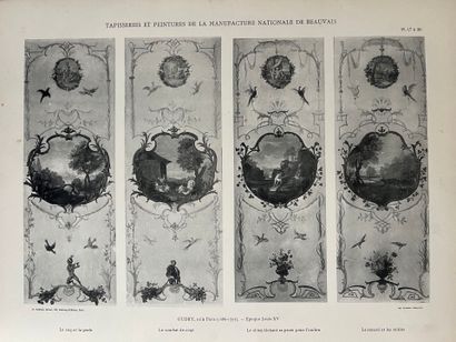 [PLANCHES D'ART DECORATIF].
LOT de quatre...