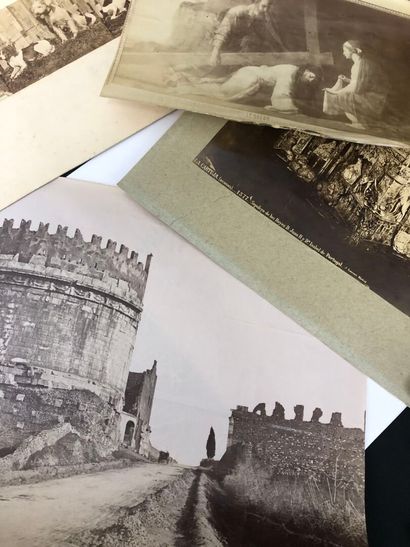 LOT of various 19th-century photographs on...