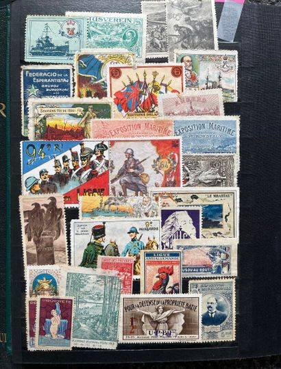 [Philately]. 2 CLASTERS of used and mint...