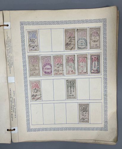 [Philately]. SET of used French revenue stamps....