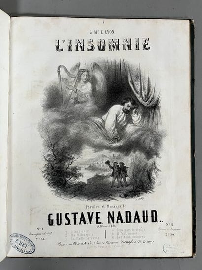 [Musique]. [Partitions]. [Chanson].
Gustave...