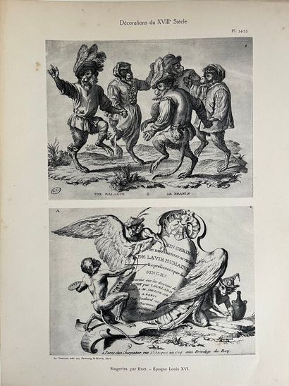 [PLANCHES D'ART DECORATIF].
LOT de quatre...